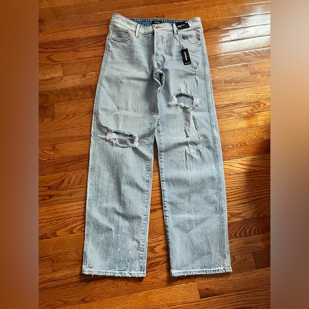Express size 4R straight leg denim, NEW WITH TAGS